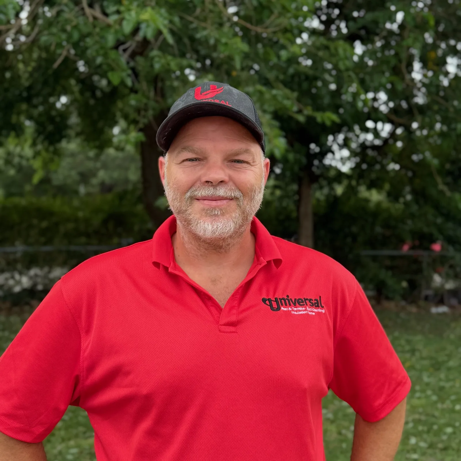 Universal Duct Cleaning senior technician ready for air filter replacement in Virginia Beach and Hampton Roads, VA