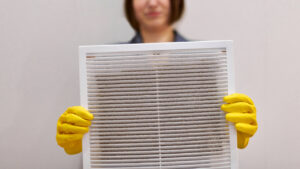 Dust around your vents air filter replacement